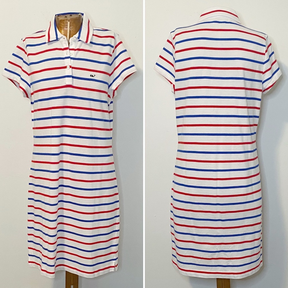 Vineyard Vines Stripe Pique Polo Dress